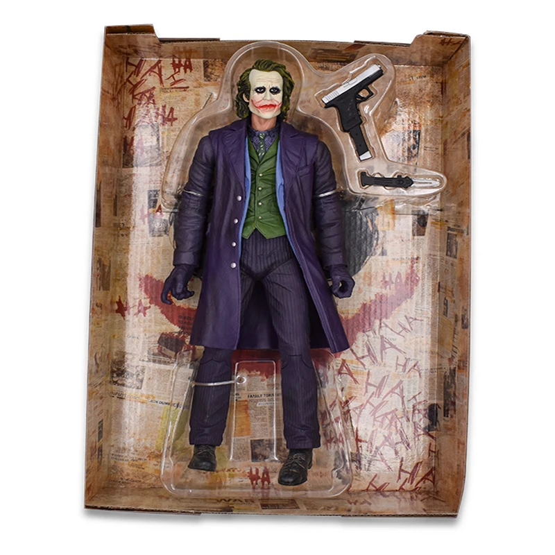 with box 12 ''31 см NECA Джокер Бэтмен Brinquedos артикулярная подвижная фигурка Веном ПВХ Коллекционная модель игрушки детские подарки - Цвет: with box
