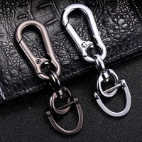 metal car keychain 360 degree rotating horseshoe buckle jewelry key rings holder key chains for women keychain charms