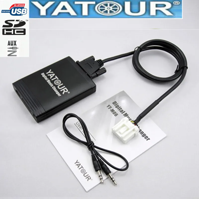Автомобильный MP3 плеер Yatour для Mazda 2 3 6 CX7 RX8 MPV USB адаптер аудио Mp3 AUX Bluetooth интерфейс