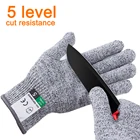 Анти-вырезать на открытом воздухе Рыбалка перчатки для ножа устойчива к порезам Защита Рыбалка Охотничьи перчатки Стальная проволочная сетка перчатки рыбалка инструмент 6 Размеры