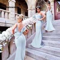 lace bridesmaid dresses spaghetti straps satin sweep train lace bridesmaid dresses wedding party bridemaid gowns with zipper