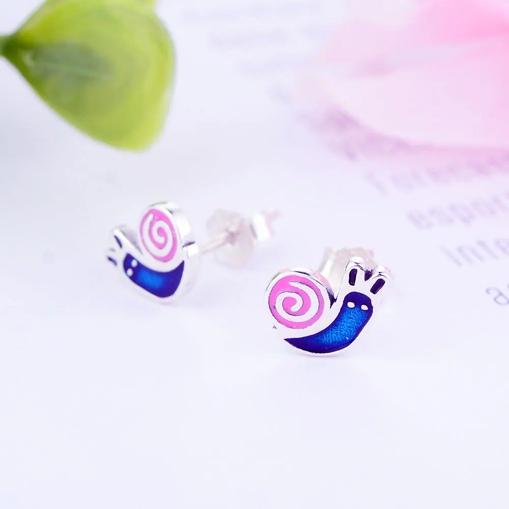 Женские серьги гвоздики из серебра 2019 пробы с животными|Серьги-гвоздики| |