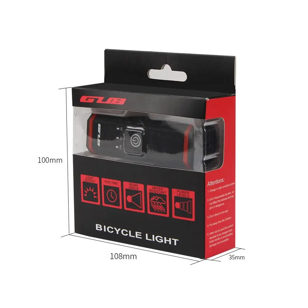 

GUB 013 Bicycle Light Bicycle Headlights 2200mAH LED Lamp Mountain Bike Front Handlebar Cycling Accessories Rechargeable Lights