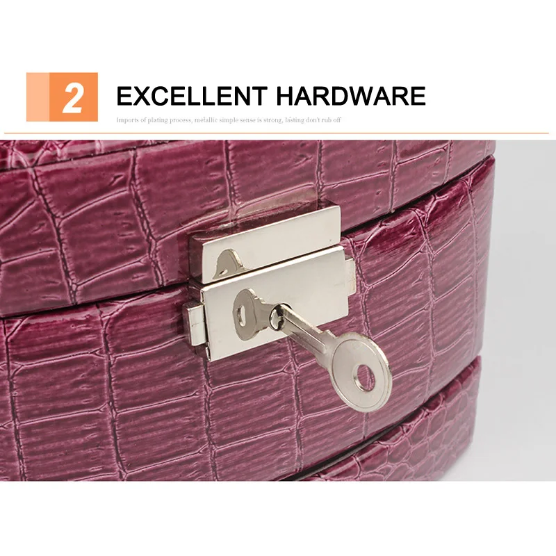

Newly Jewelry Storage Box 3 Layers Necklace PU Leather Multifunctional Storage Container XSD88