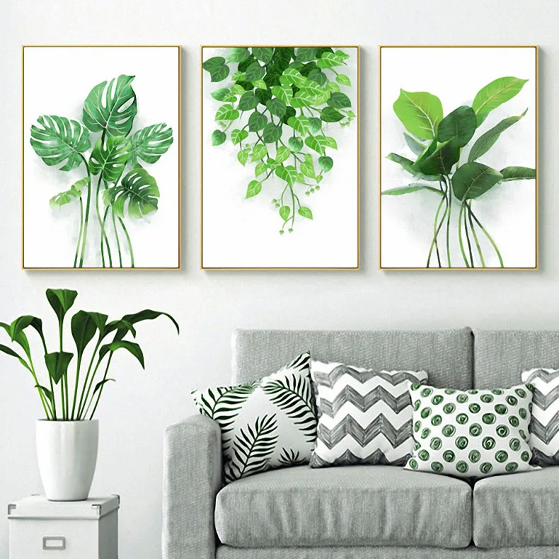 Современная Минималистичная настенная подвесная краска для дивана в Северном