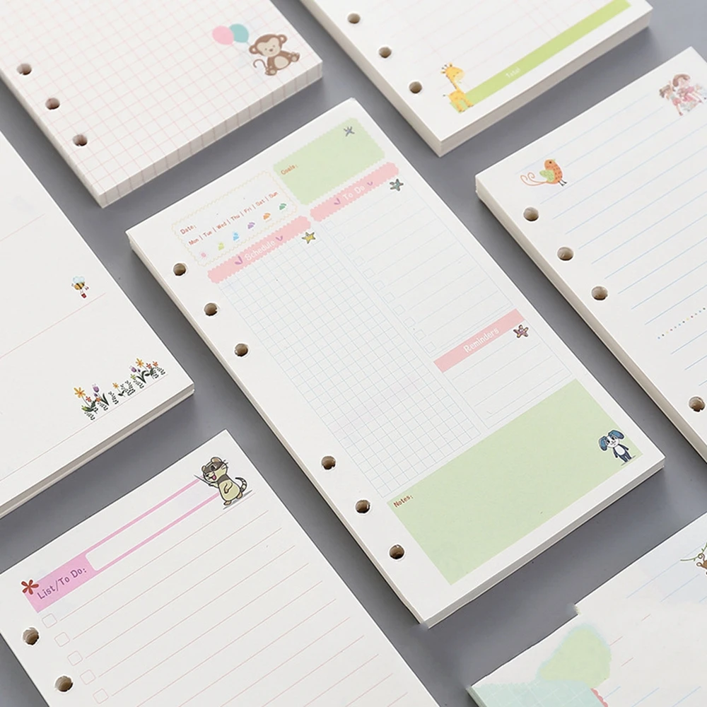 Летняя милая серия заполняющие бумаги для блокнота A5/a6 цветной внутренний
