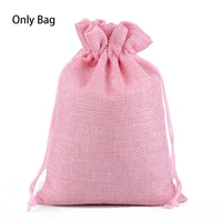 50pcs burlap bags linen sack drawstring handmade gift bag portable multiple colour wedding gift candy christmas pouch storage