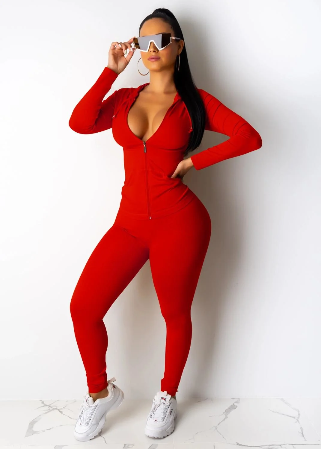 

Two Piece Set Tracksuit Women Festival Clothing Fall Winter Top+Pant Sweat Suits Neon 2 Piece Outfits Matching Sets