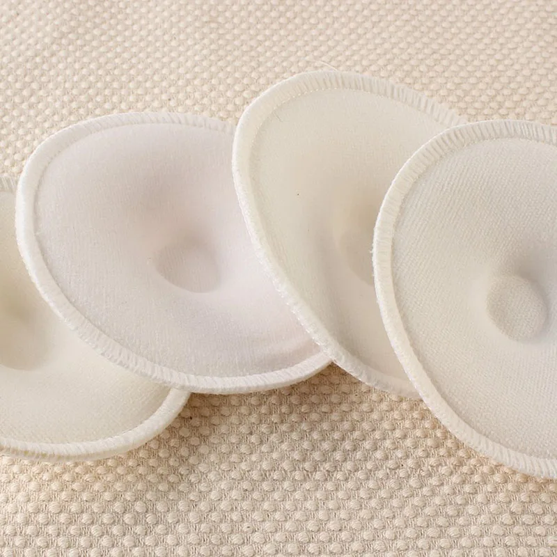 

2021 New 4pc Washable Reusable Breast Nursing Pads Absorbent Breastfeeding Feeding Pad