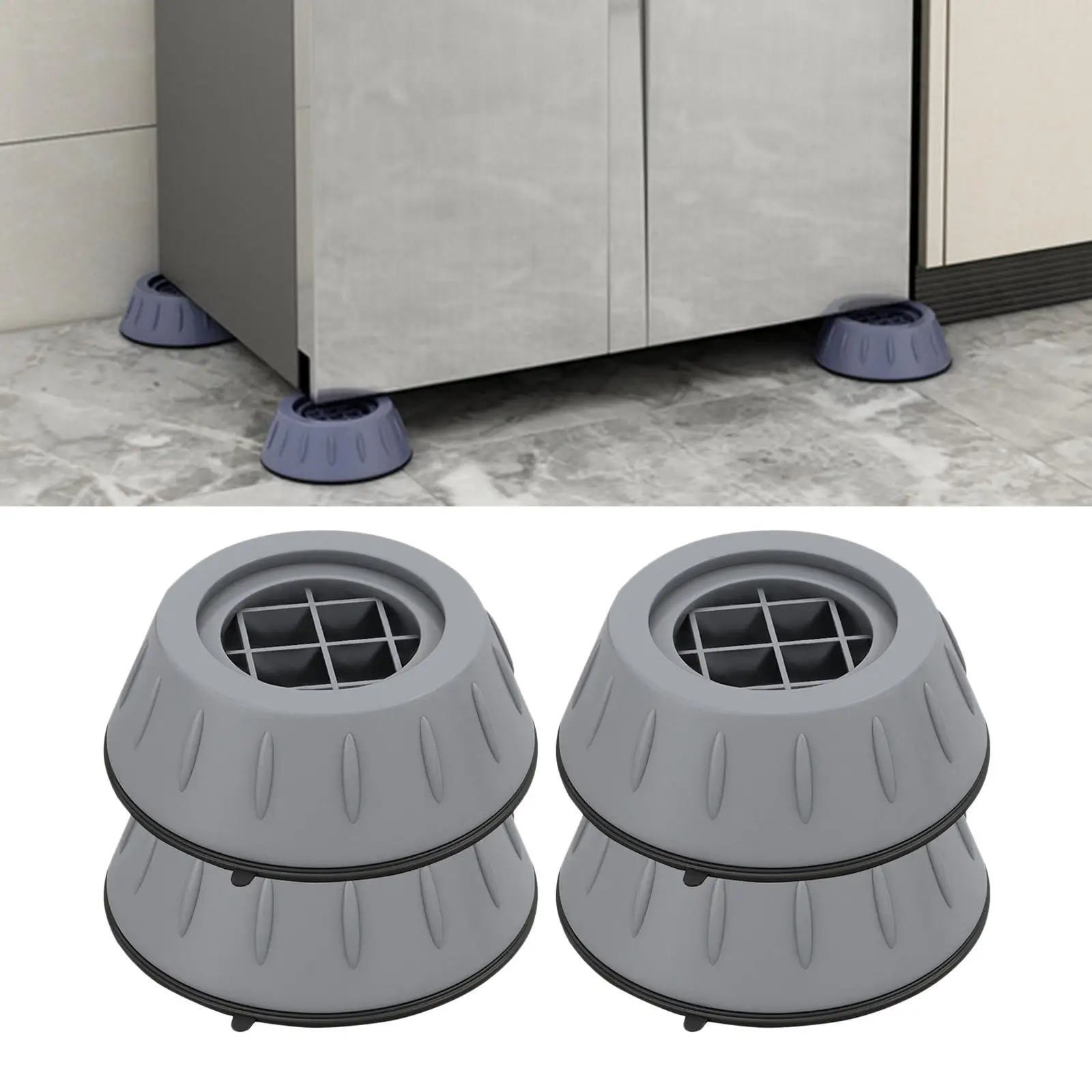 Pack of 4 Anti Vibration Pads Prevent Walking Washing Machine Mat Washer Stabilizer | Обустройство дома