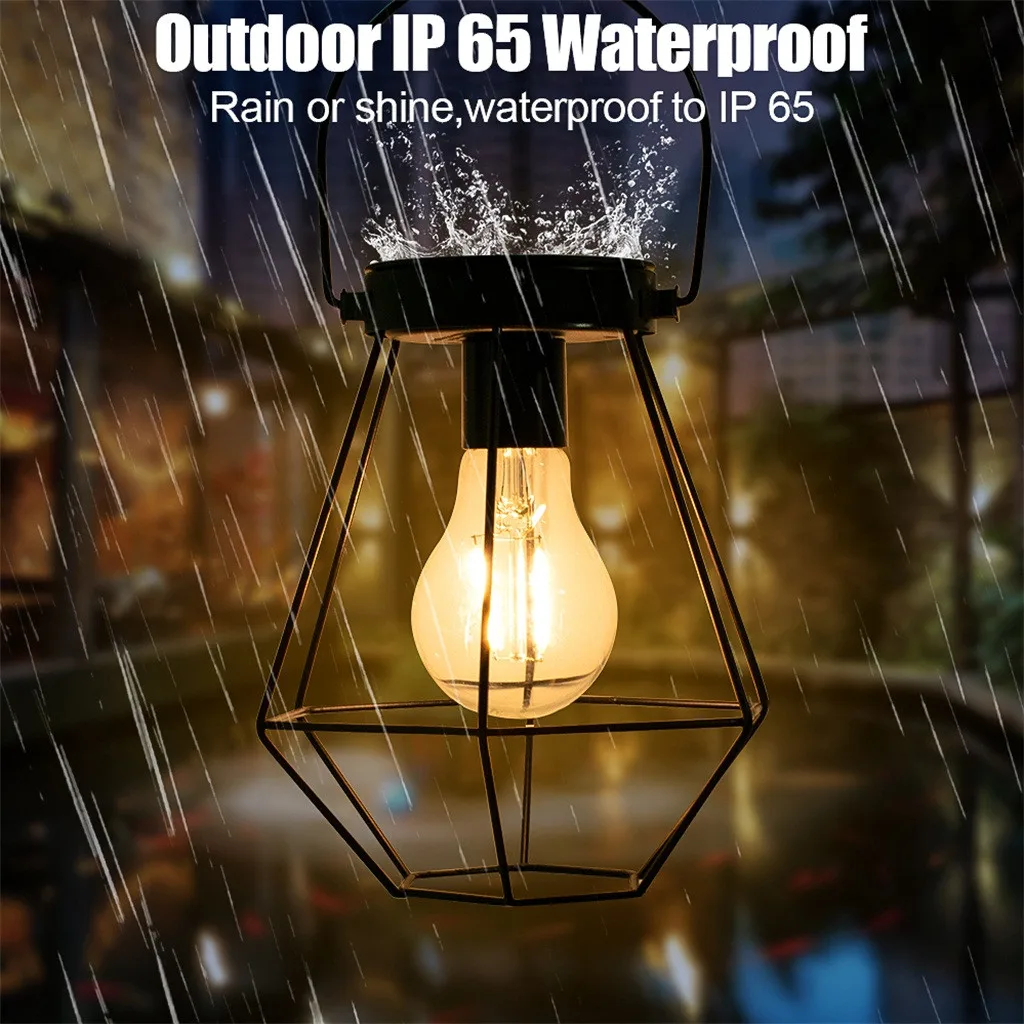 Украшения подвесной светильник Нержавеющая сталь солнечный садовый кованого