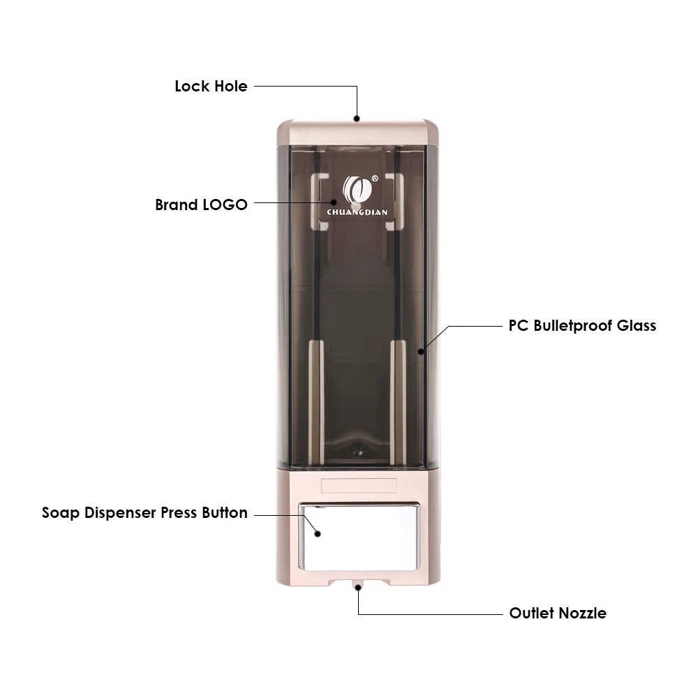 Настенный дозатор для жидкого мыла и лосьона 500 мл | Обустройство дома