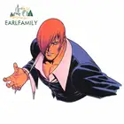 Креативная модная наклейка EARLFAMILY 13 см х 9,3 см для Иори Ягами, короля бойцов, наклейка для автомобиля