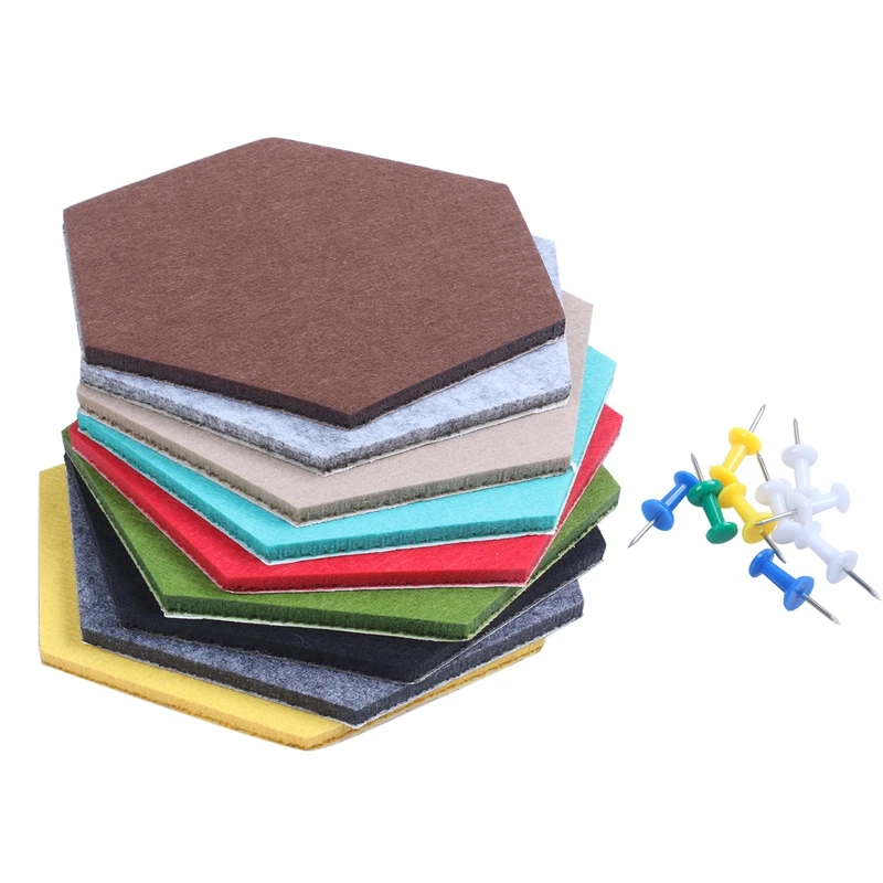 Фетровая настенная наклейка многофункциональная 3d декоративная Шестигранная