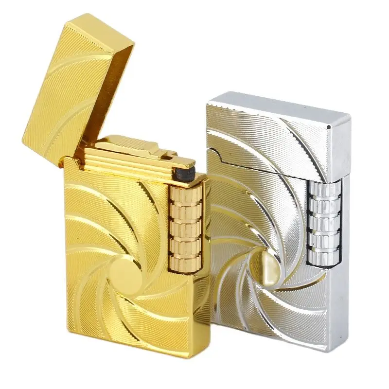 

Butane Gas Commercial Metal Inflatable Flint Lighter Cigarette Accessories Men Gift