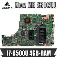 akemy x302uj x302uv laptop motherboard for asus x302uj x302u x302uv x302uauj mainboard i7 6500u gt920mgt940m 4gb ram