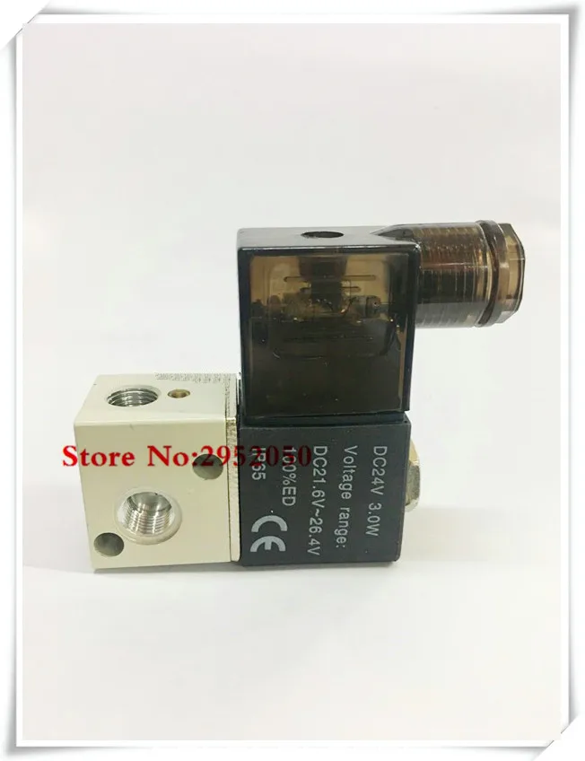 

5pcs/lot Free Shipping Pneumatic Airtac 2 Pos 3 Way 1/8" BSPT Air Solenoid Valve 3V1-06 dc 12v 24v ac 110v 220v
