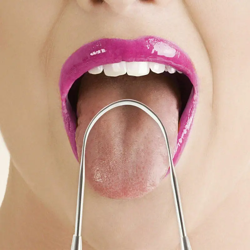 2 X скребок для чистки языка из нержавеющей стали уход за зубами гигиена полости