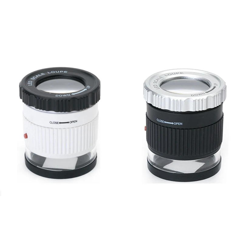 

Ювелирная Лупа с 3 светодиодсветодиодный 3 УФ-лампами, оптические линзы 30X для идентификации