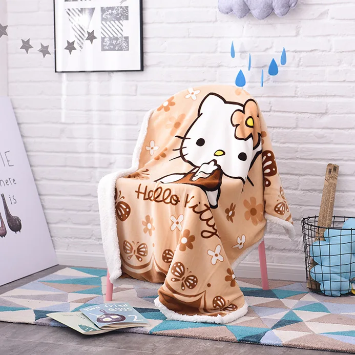 100x140 см disney Микки Маус осень и зима одеяло Новое Детское одеяло Минни мультфильм утолщенные Бархатные Одеяла - Цвет: 8