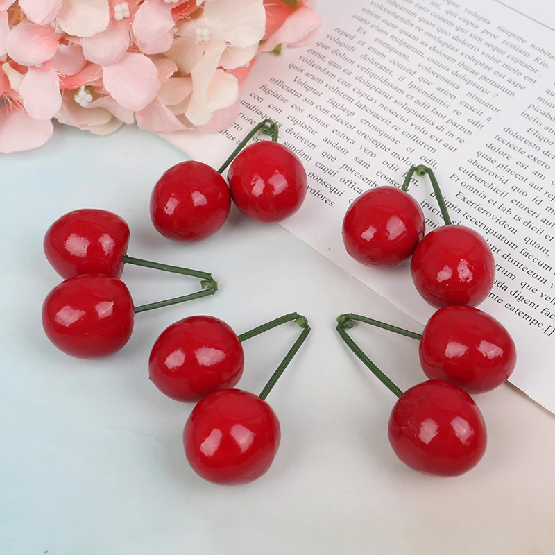 5 пар забавных кухонных игрушек 2 см мини поддельные пластиковые фрукты маленькие