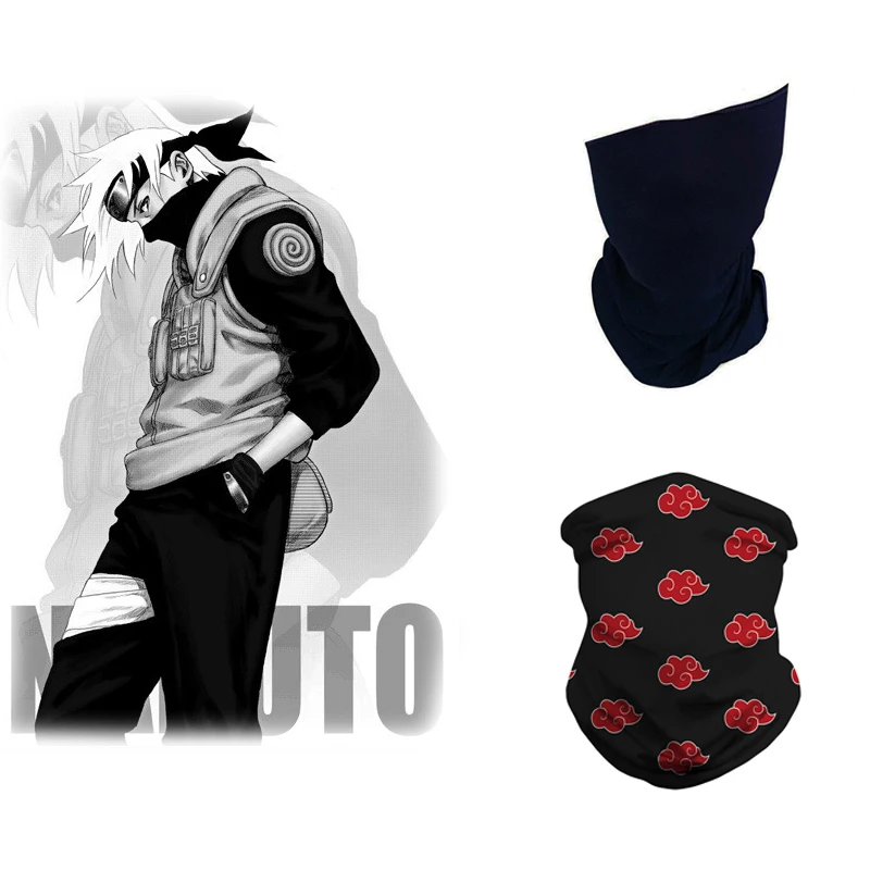 

fashion Anime Ninja Mask Motorcycle Cycling Neck Scarf Masks Bandana Headband Cosplay Red Cloud Ninja