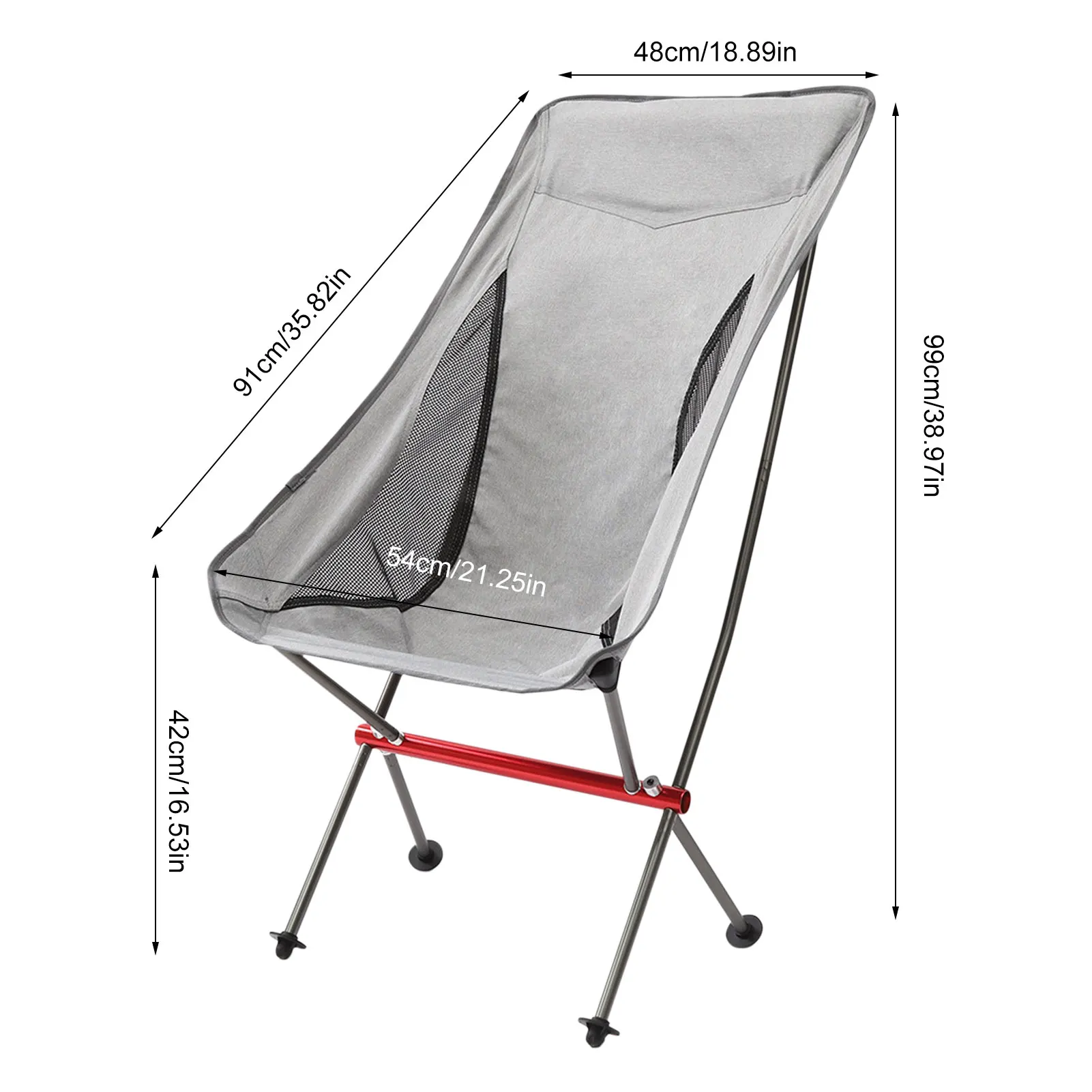 

Outdoor Folding Chair Ultra-light Aluminum Alloy Fishing Chair
