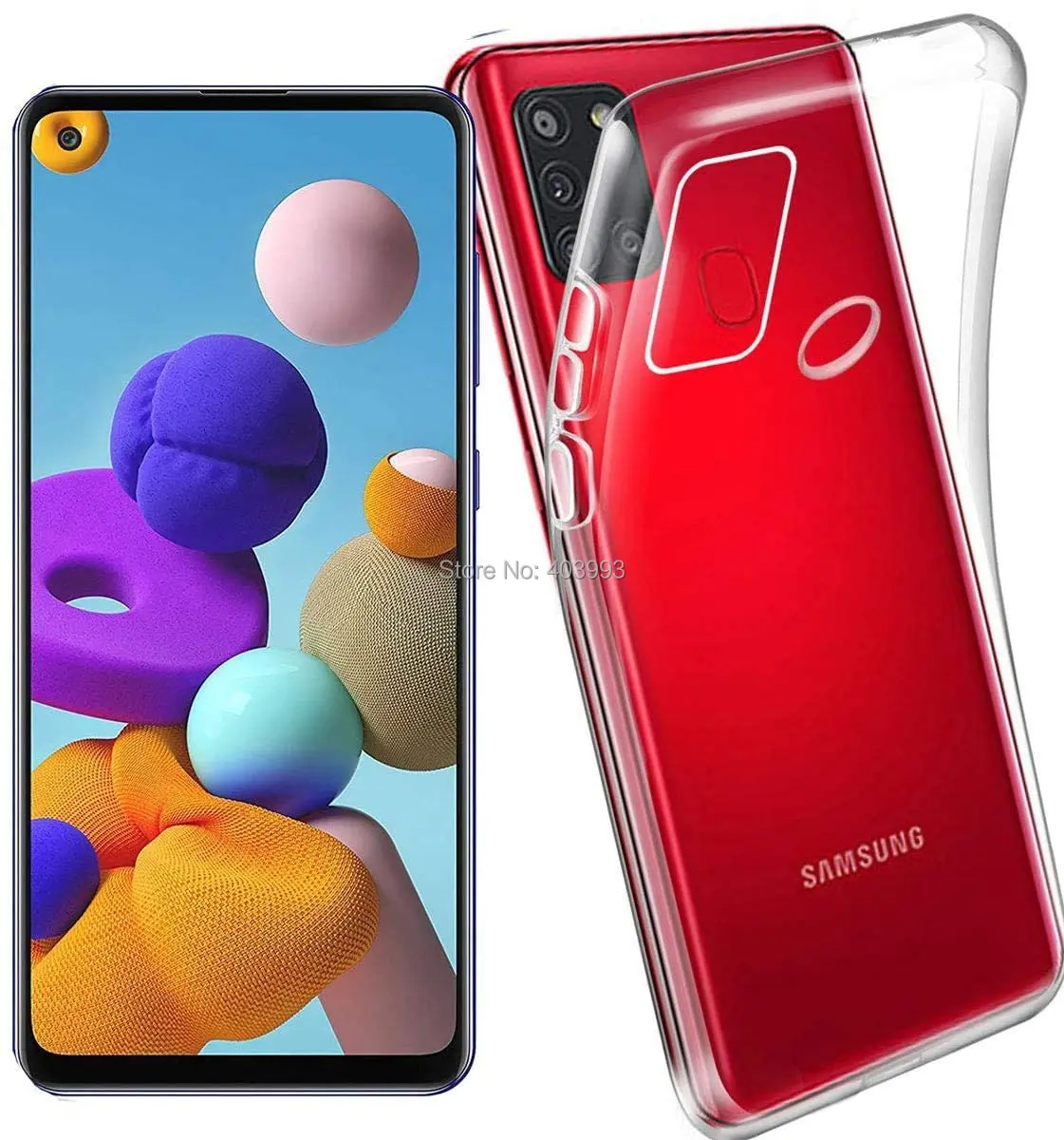 Чехол для Samsung A21S чехол телефона силиконовая Мягкая задняя крышка из ТПУ Galaxy 6 5