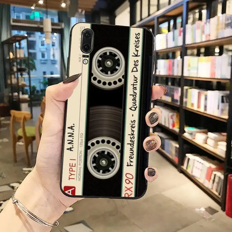 

Retro camera tape fashion patternluxury shell Phone Case For Huawei honor Mate P 10 20 30 40 Pro 10i 9 10 20 8 x Lite