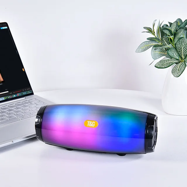 TG165 беспроводной Bluetooth динамик стерео колонка 5 Flash Стиль LED сабвуфер Портативный