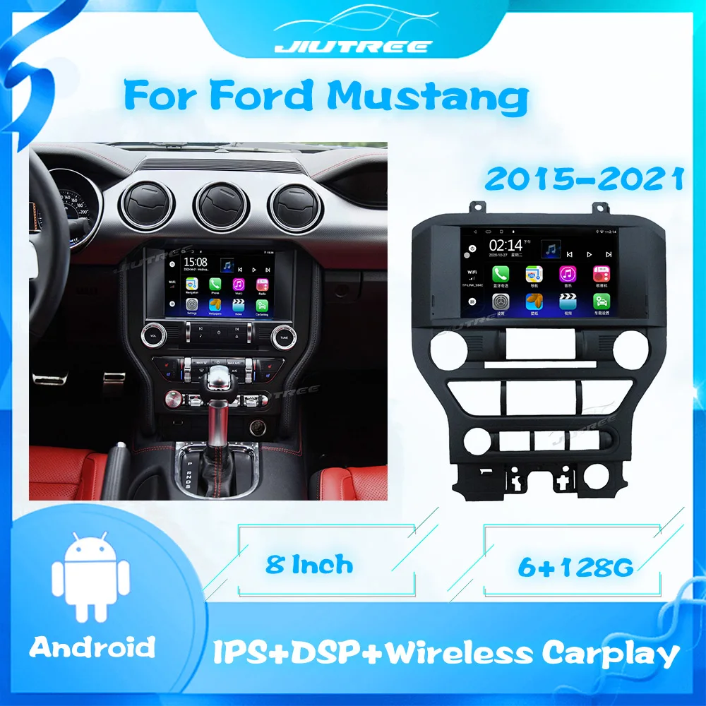 

2 Din Car Radio For Ford Mustang 2015-2021 Touch Screen Android Car Multimedia Player Auto Radio GPS Navigation Head Unit