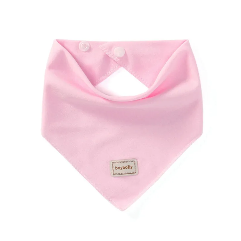 Pink bib 3 цвета, Eslatic платок, двухслойные хлопковые детские колпачки и шапки с детскими нагрудниками, комплект розового, желтого и небесно-голубого цвета для новорожденных - Цвет: Pink bib