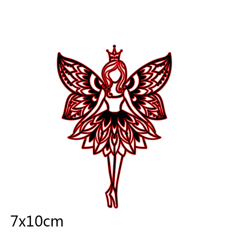 

Girl Crown Wings Metal Cut Dies Stencils for Scrapbooking Stamp/Photo Album Decorative Embossing DIY Paper Cards