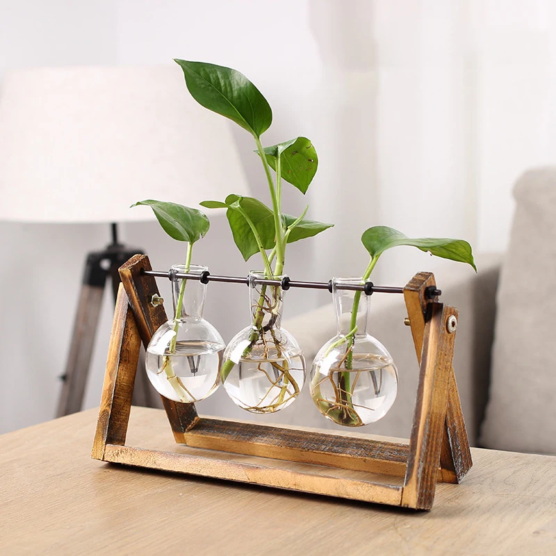 Скандинавские Ретро Стеклянные Вазы для гостиной стол Современное украшение