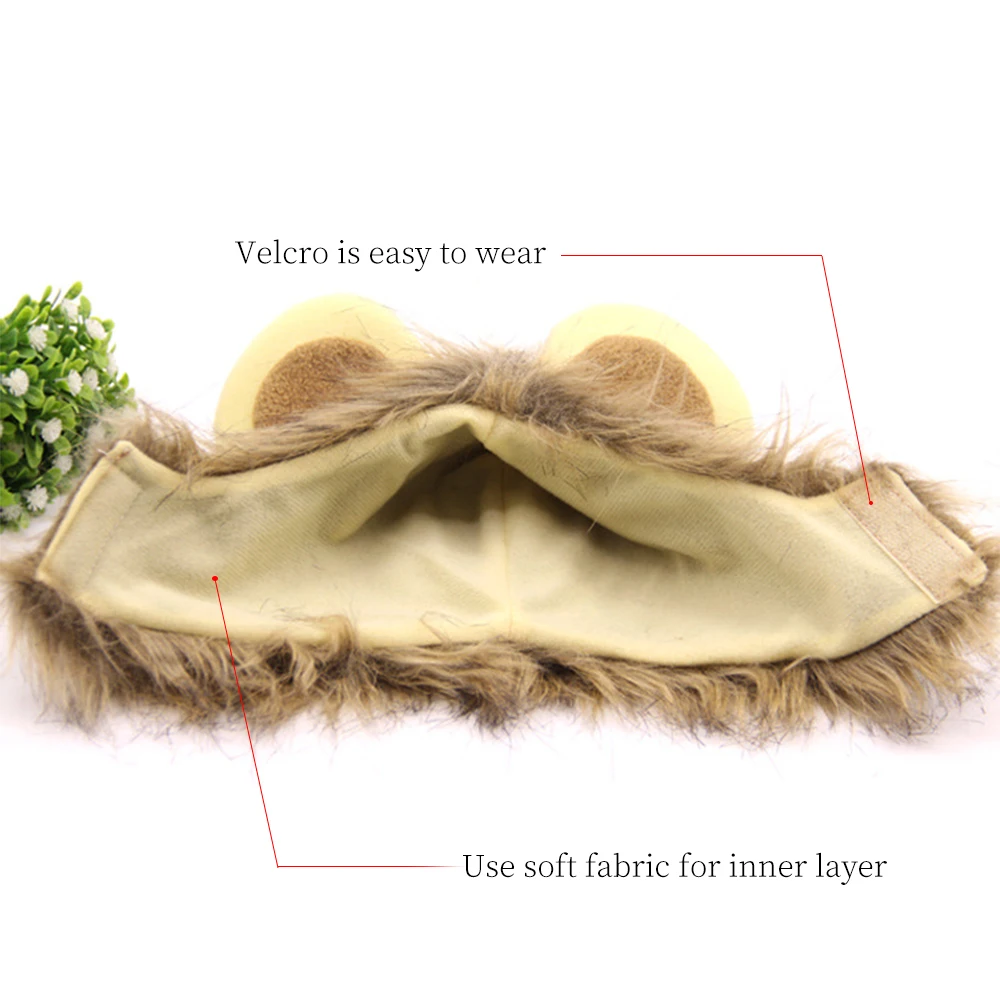 1 шт. шапка для домашних животных кошек собак имитирующая львиную шерсть гриву