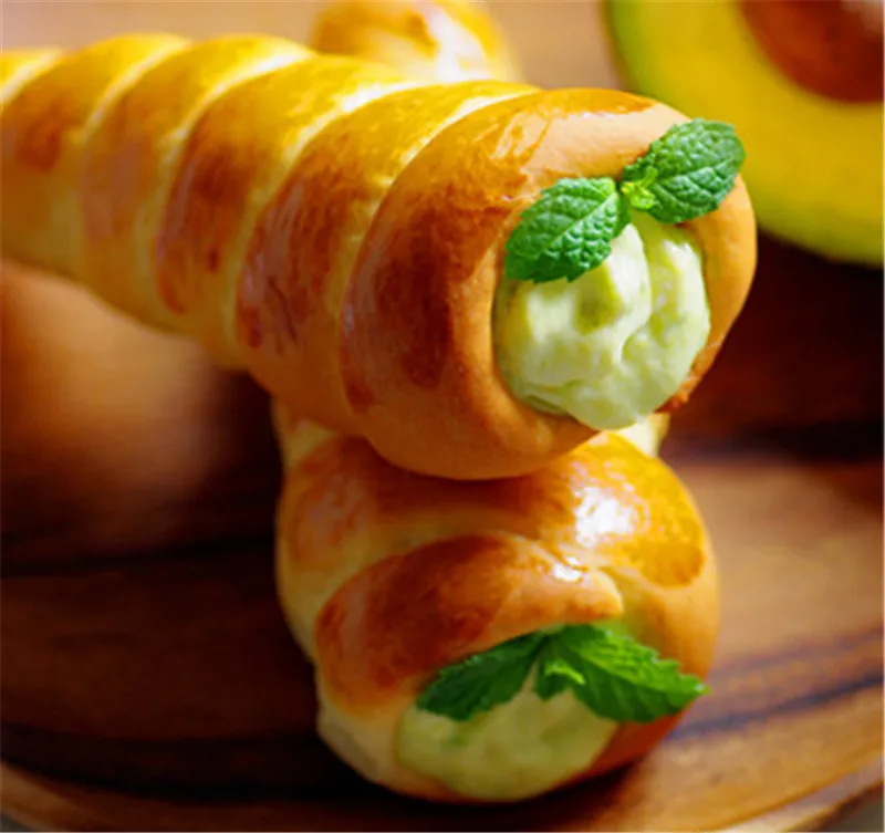 5 шт./лот сделай сам конусы для выпечки трубки из нержавеющей стали круассанов на