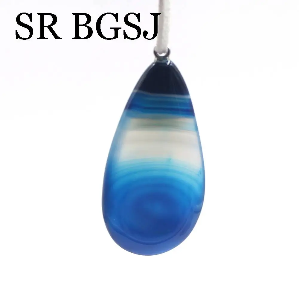 Бесплатная доставка 25x50 мм полосатая повязка оникс Агаты каплевидные украшения с