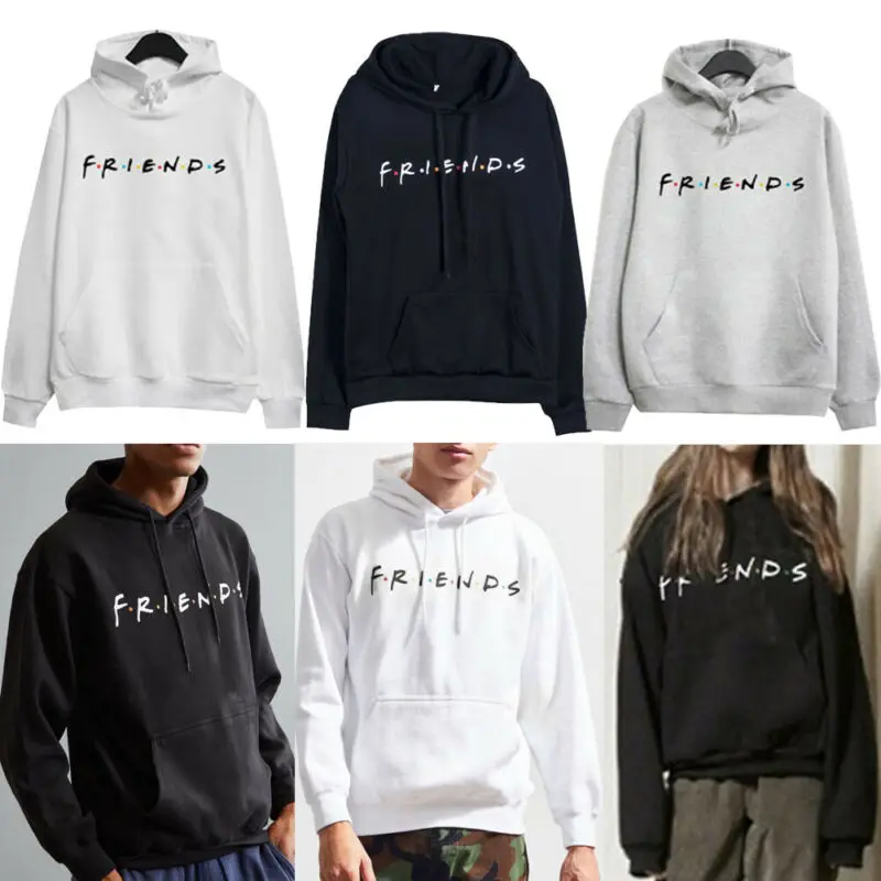 Толстовка Goocheer унисекс с надписью для мужчин и женщин модный джемпер капюшоном