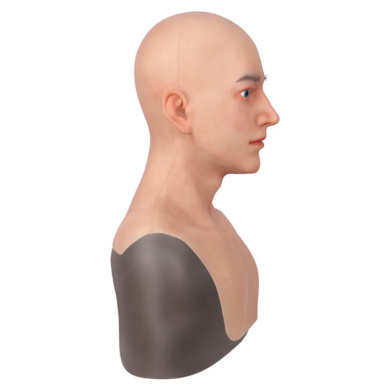 Человек Уход за кожей лица жуткая Реалистичная силиконовая маска с имитацией