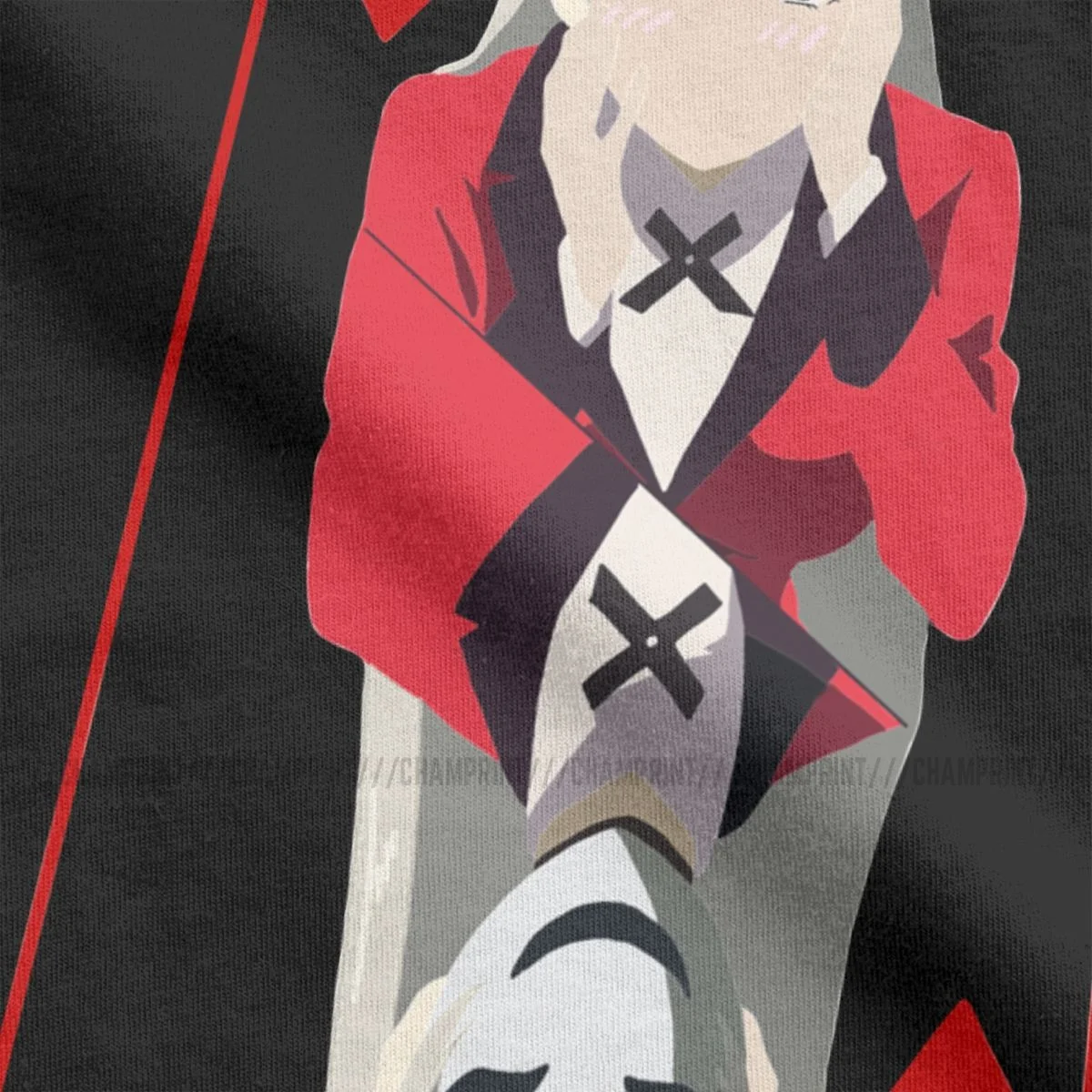 Футболка Kakegurui Ririka Momobami Мужская Аниме новинка 100% хлопок футболка с коротким