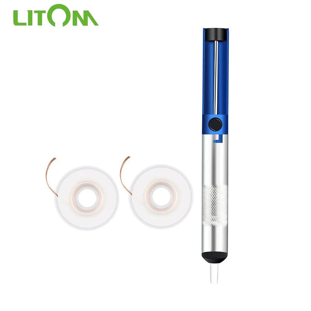 Вакуумный насос для демонтажа припоя инструмент удаления с 2 нейлоновыми