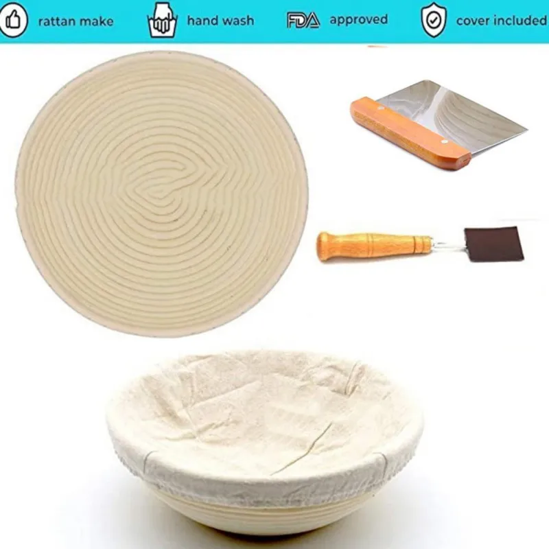 Корзина для хлеба натуральная овальная плетеная корзина из ротанга брожения