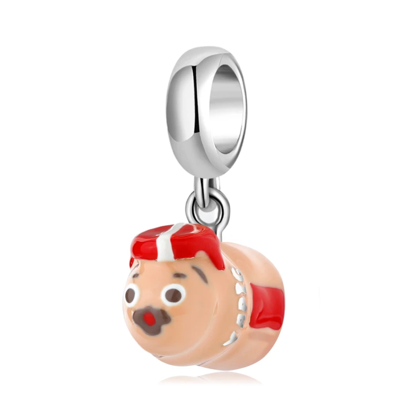 

Бусины-подвески в форме бутылки для кормления из серебра 925 пробы