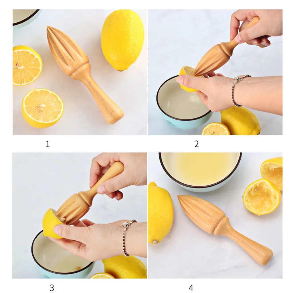 1 шт. креативная деревянная соковыжималка для лимонов Ручной пресс фруктов