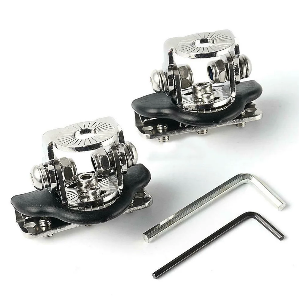 

2Pcs Stainless Steel Universal Car Auto Hood LED Work Light Bracket Holders Rotatable Headlight Auxiliary Mount Bracket