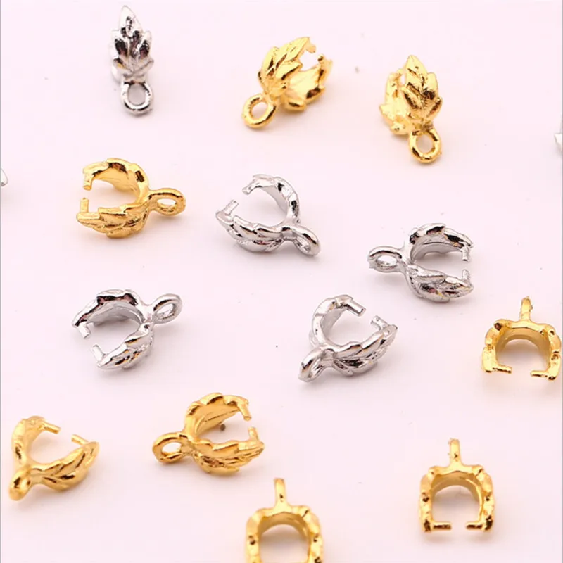

20PCS Melon Seeds Buckle 7*11mmPendant Clasps Hook Bail Clip Jewelry Charm Pendant Connectors DIY Jewelry Making Findings
