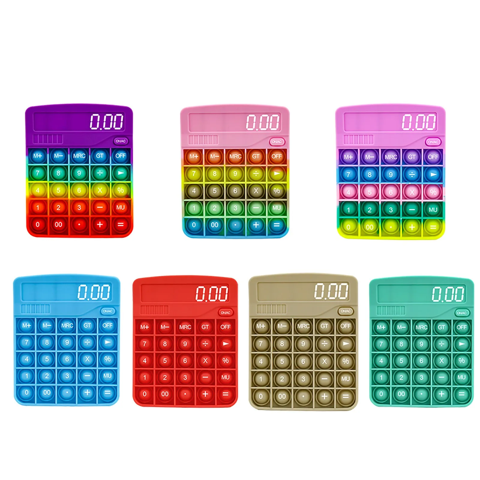 Juguete de descompresi&oacute;n de burbujas, calculadora, placa de presi&oacute;n, juguetes educativos, Popper, antiestr&eacute;s-0