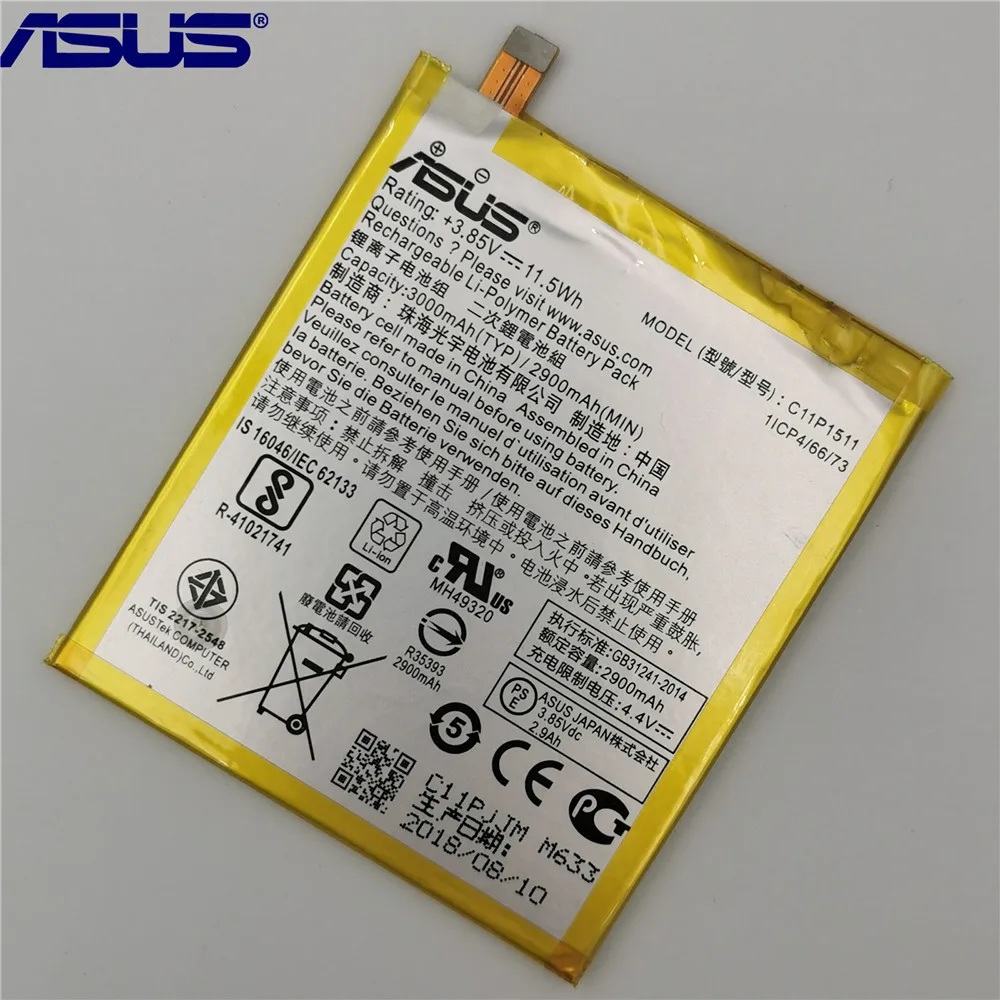 ASUS-bater&iacute;a Original de alta capacidad C11P1511, para ASUS Zenfone3 Ze552kl Z012da Z012de, 2900mAh, herramientas gratuitas-3