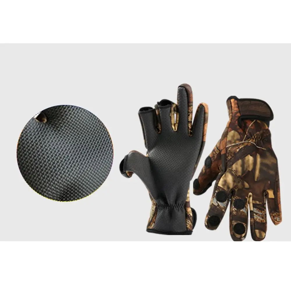 Mounchain противоскользящие Зимние перчатки для рыбалки ветрозащитные