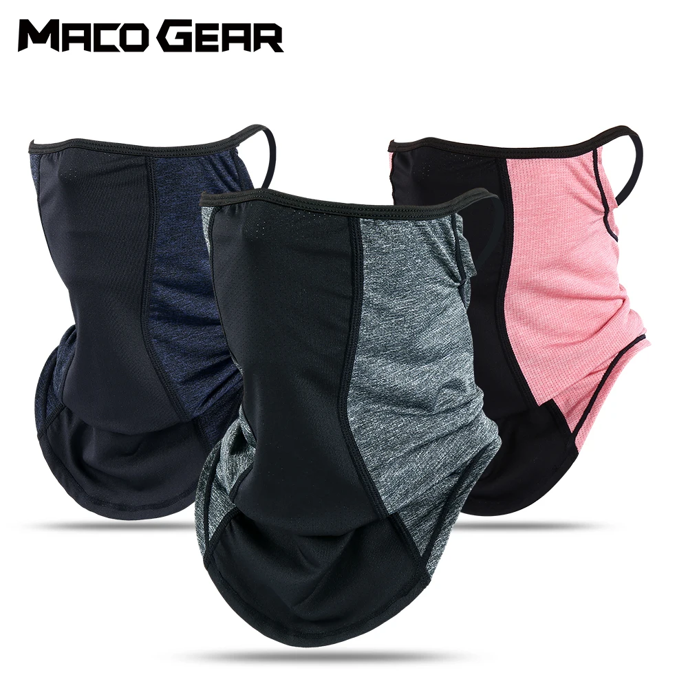

Men Women Summer Breathable Triangle Bandana Hiking Hunting Cycling Running Neck Warmer Scarf Skiing Riding Hang-ear Face Mask